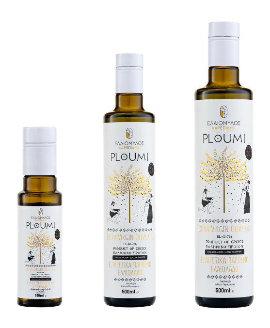 PLOUMI | Natives Olivenöl Extra – Griechisch & Kretisch – Hoher Phenolgehalt 500+ mg/kg – Kaltgepresst – 100ml Flasche