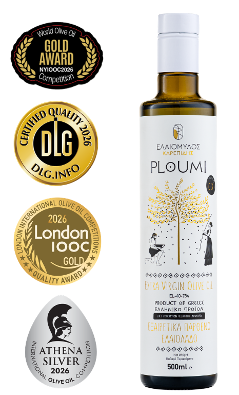 PLOUMI Triple Pack | 3 × 500ml Extra Virgin Olive Oil – Greek & Cretan – High Phenolic 500+ mg/kg – Cold Pressed