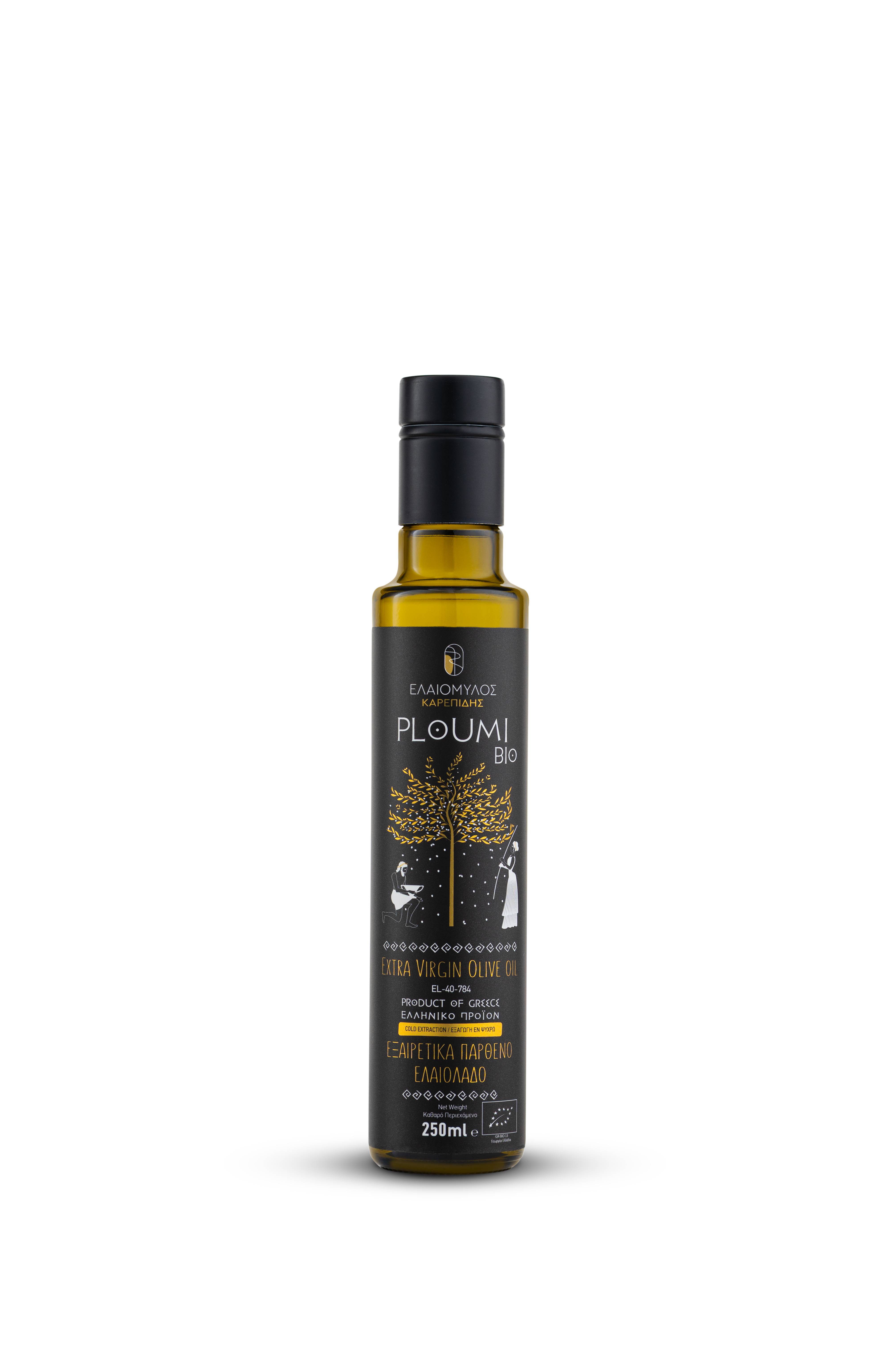 PLOUMI BIO | Organic Extra Virgin Olive Oil – Greek & Cretan – High Phenolic 800+ mg/kg – Cold Pressed – 250ml Bottle