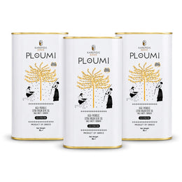 PLOUMI 500+ high-phenolic Cretan extra virgin olive oil, three 1L tins – Karepidis Estate