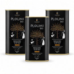 PLOUMI BIO 800+ certified organic Cretan extra virgin olive oil, three 1L tins – Karepidis Estate